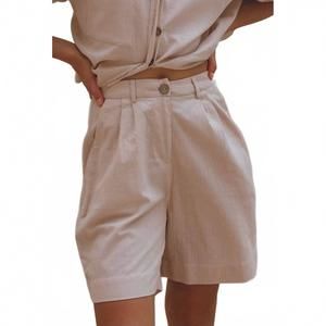 NEW BALI LANE mykonos linen short in beige
